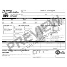 HV-1021 HVAC Tune-Up Work Order Checklist